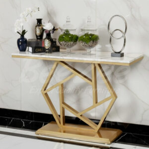 Diamond Lattice Console Table