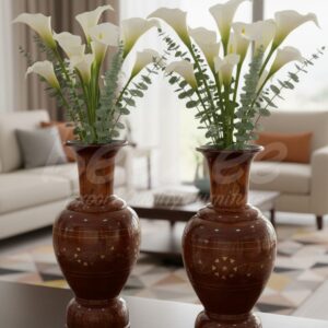 striped wooden roti hotpot (chapati box)