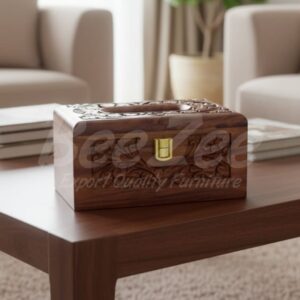 striped wooden roti hotpot (chapati box)