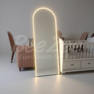 Arched LED Floor Mirror