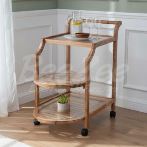 Traditional Buggy Style Wooden Trolley