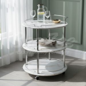Round Circle Design UV Sheet Trolley
