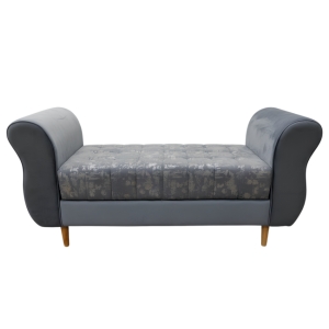 Rolled Arm Tufted Bench