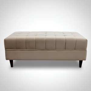 Compact Tufted Ottoman Bench 22x44