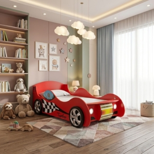 Red Race Car Kids Bed